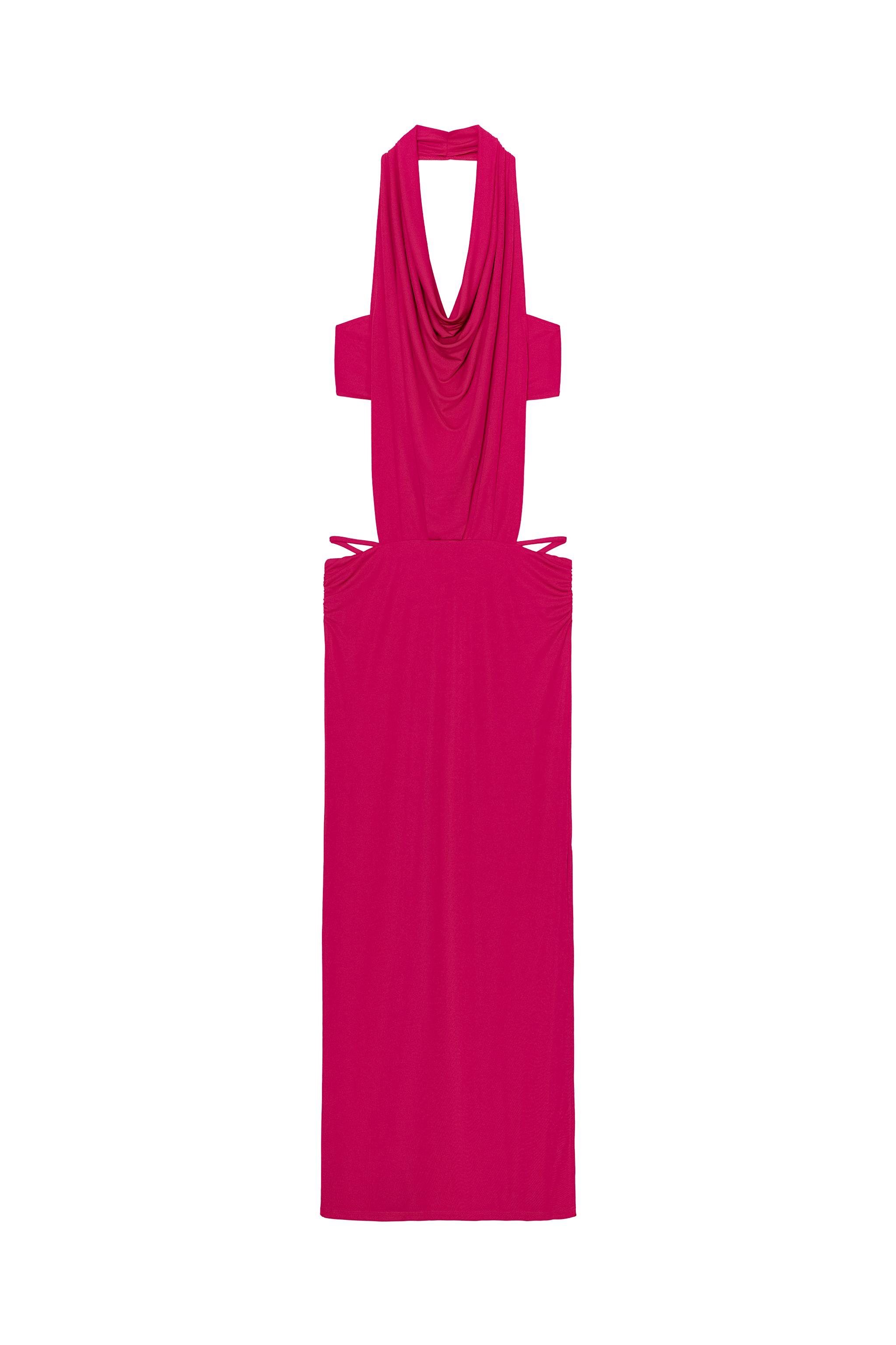 FLOWY CUT OUT DRESS - Fuchsia | ZARA United States FLOWY CUT OUT DRESS - Fuchsia | ZARA United States