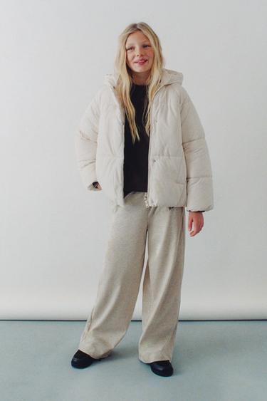 HOODED PADDED JACKET - Ecru by Zara