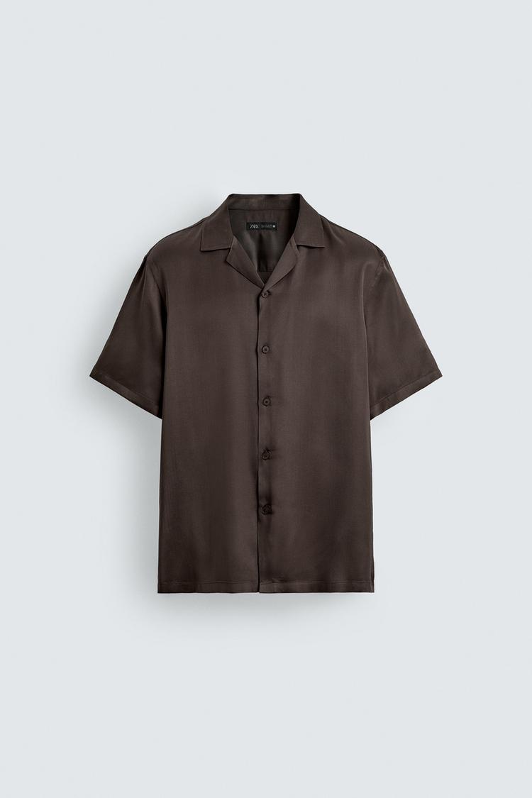 ZARA RELAXED FIT SATIN SHIRT
