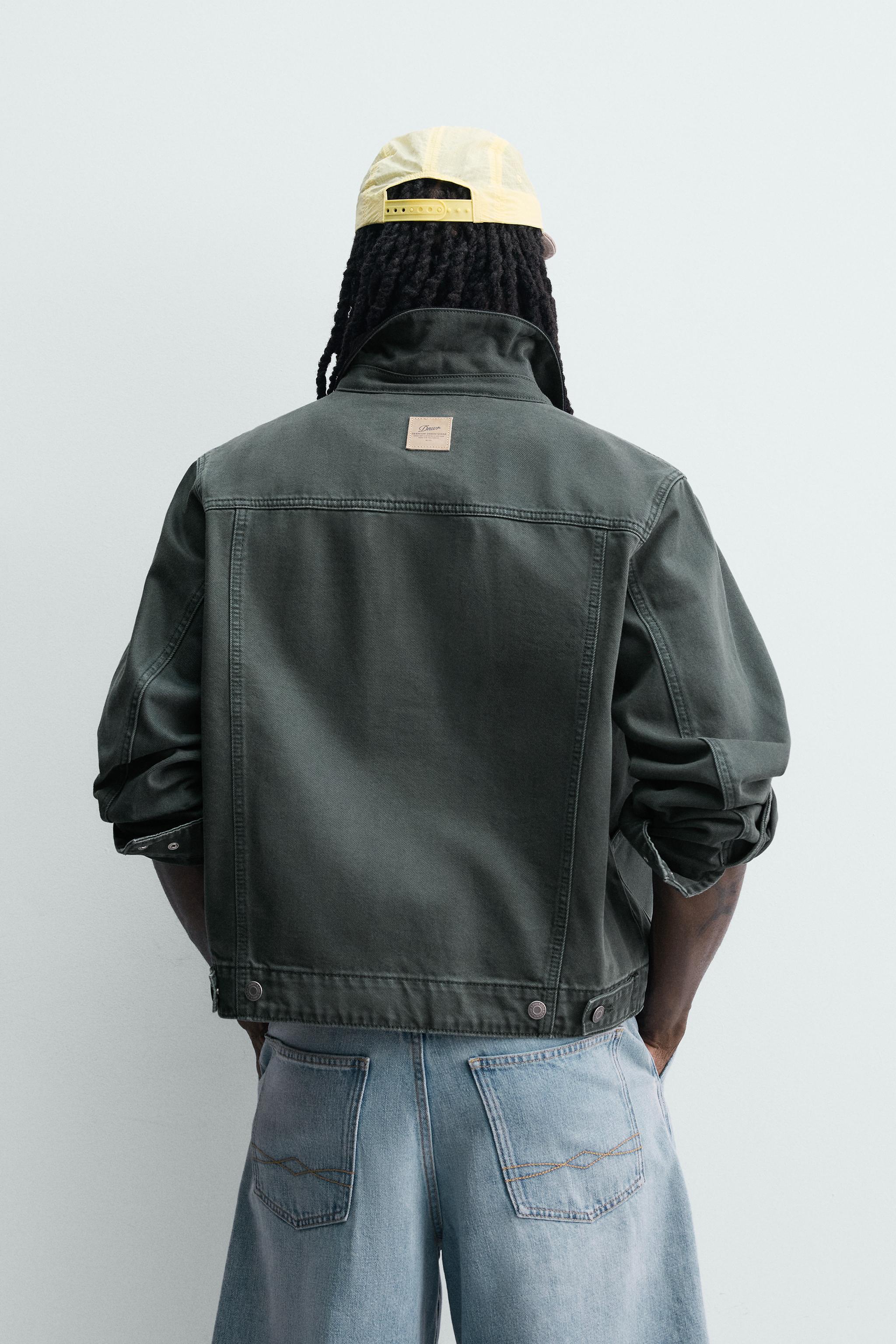 BLOUSON DÉLAVÉ COL BIMATIÈRE
