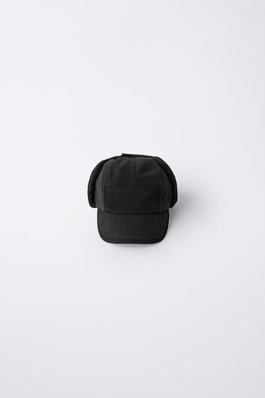 POLARTEC® FLEECE EAR MUFF CAP - Black by Zara - Image 0