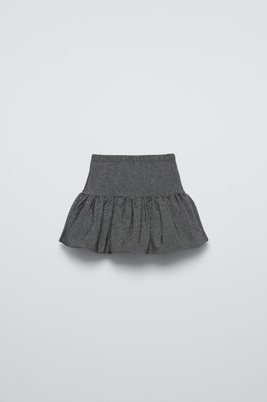 SAIA COM BRILHO BALONÊ - Cinza-antracito da Zara - Imagem 0