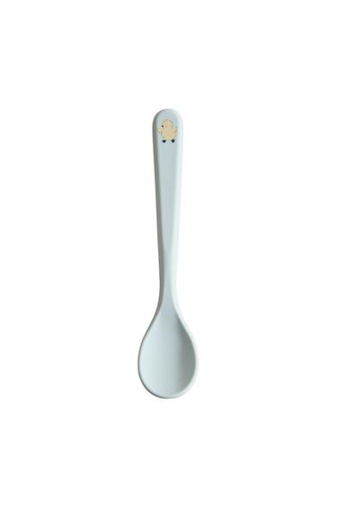 CHILDREN'S CHICK SILICONE SPOON - أزرق الخاص بـ Zara