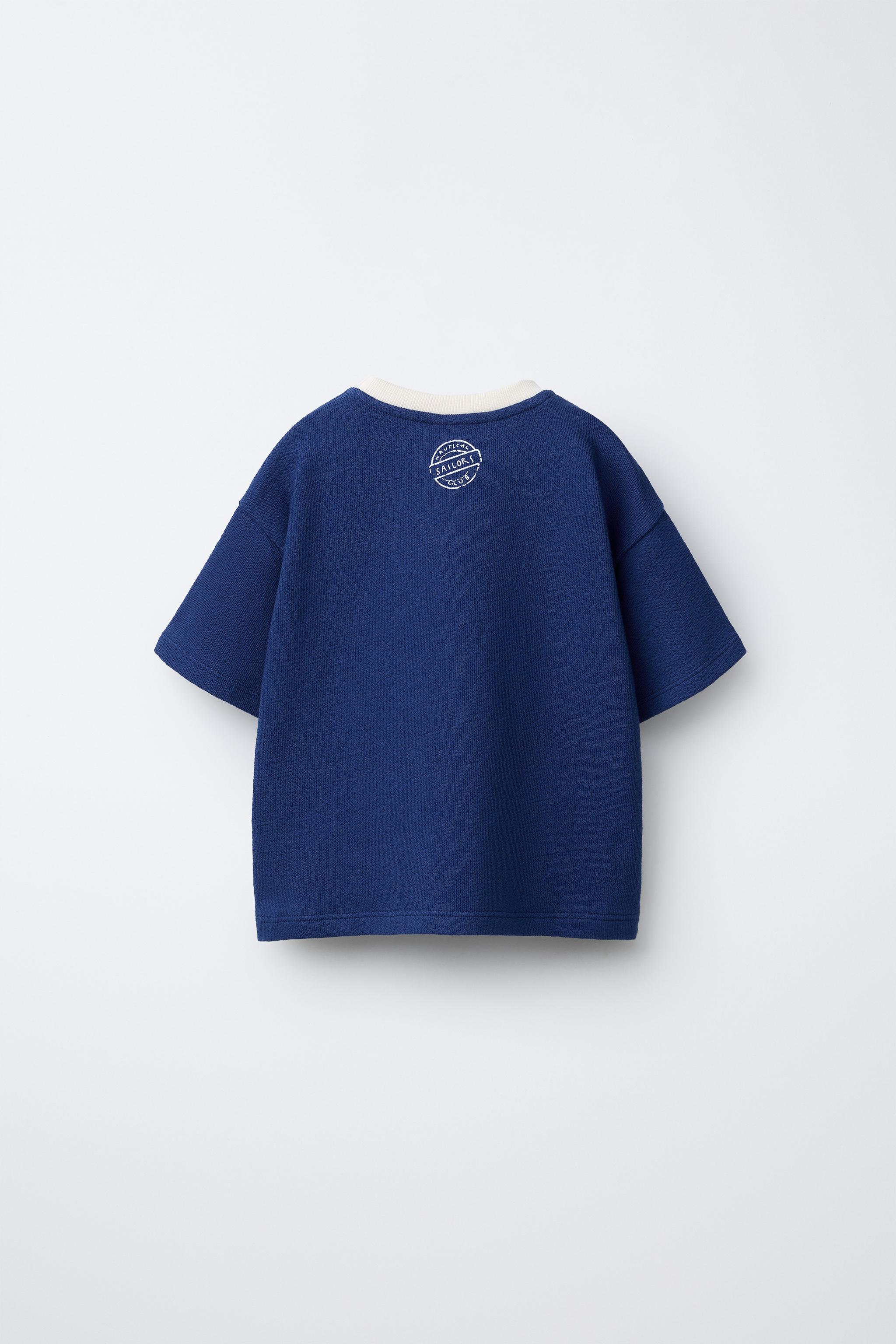 EMBROIDERED TEXT T-SHIRT