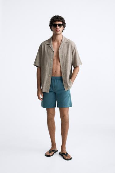 ثوب سباحة طويل - أخضر شرشيري الخاص بـ Zara - صورة 0