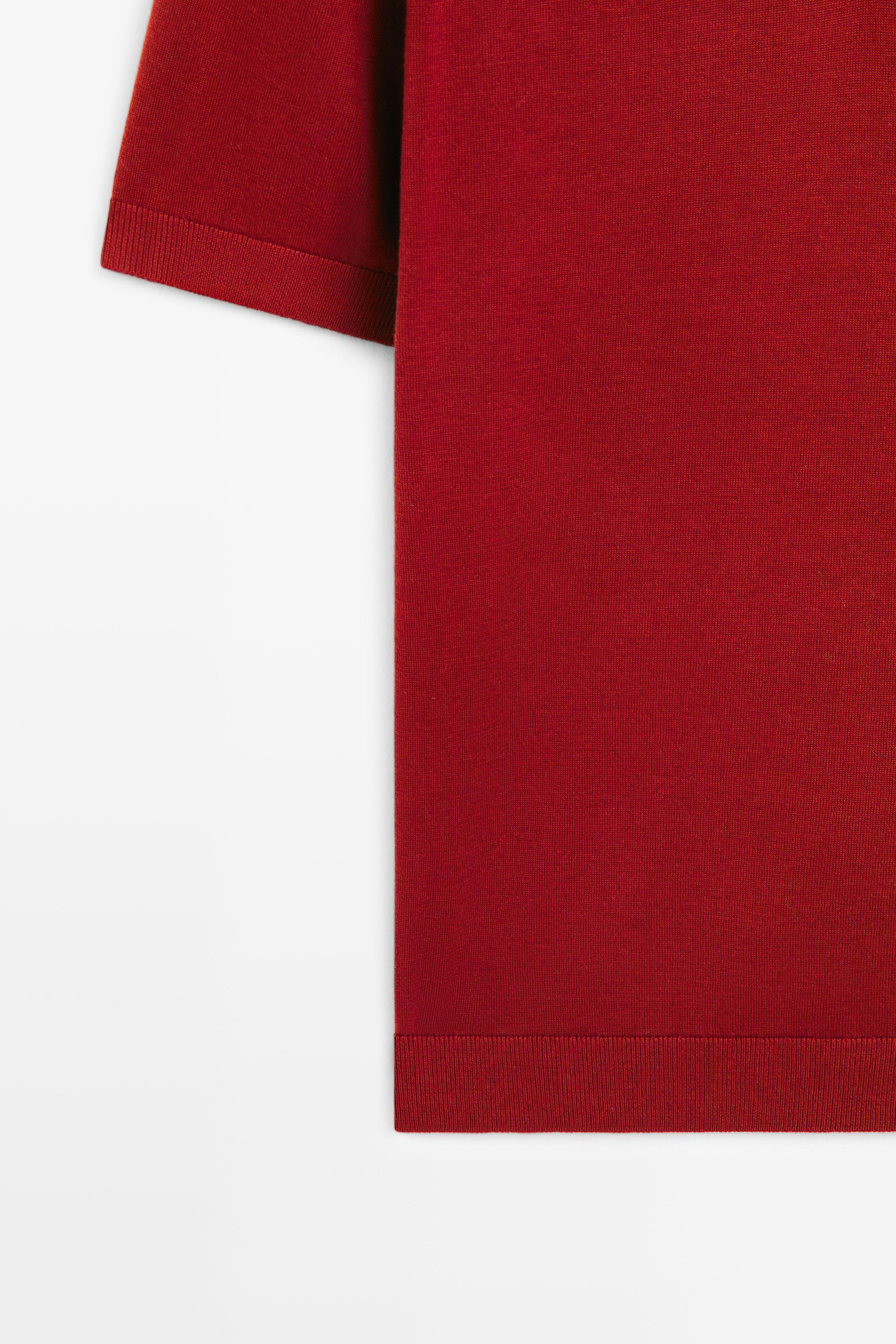 Pull polo en maille 100 % coton