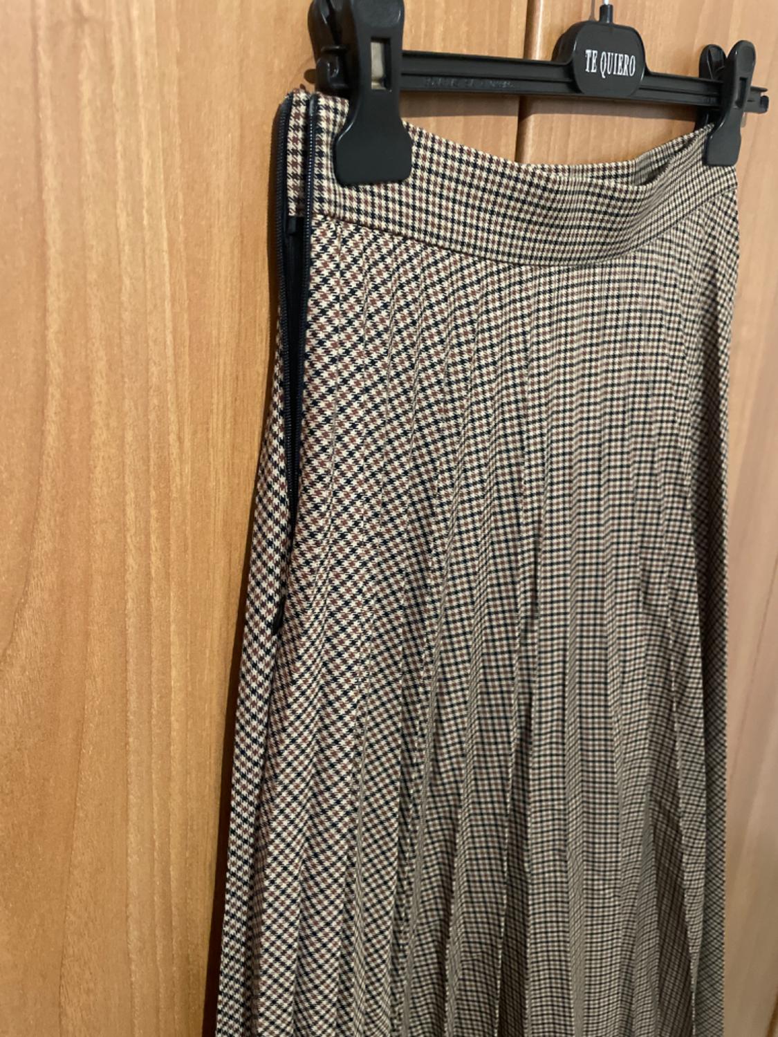 PLEATED CHECK SKIRT - Image 2