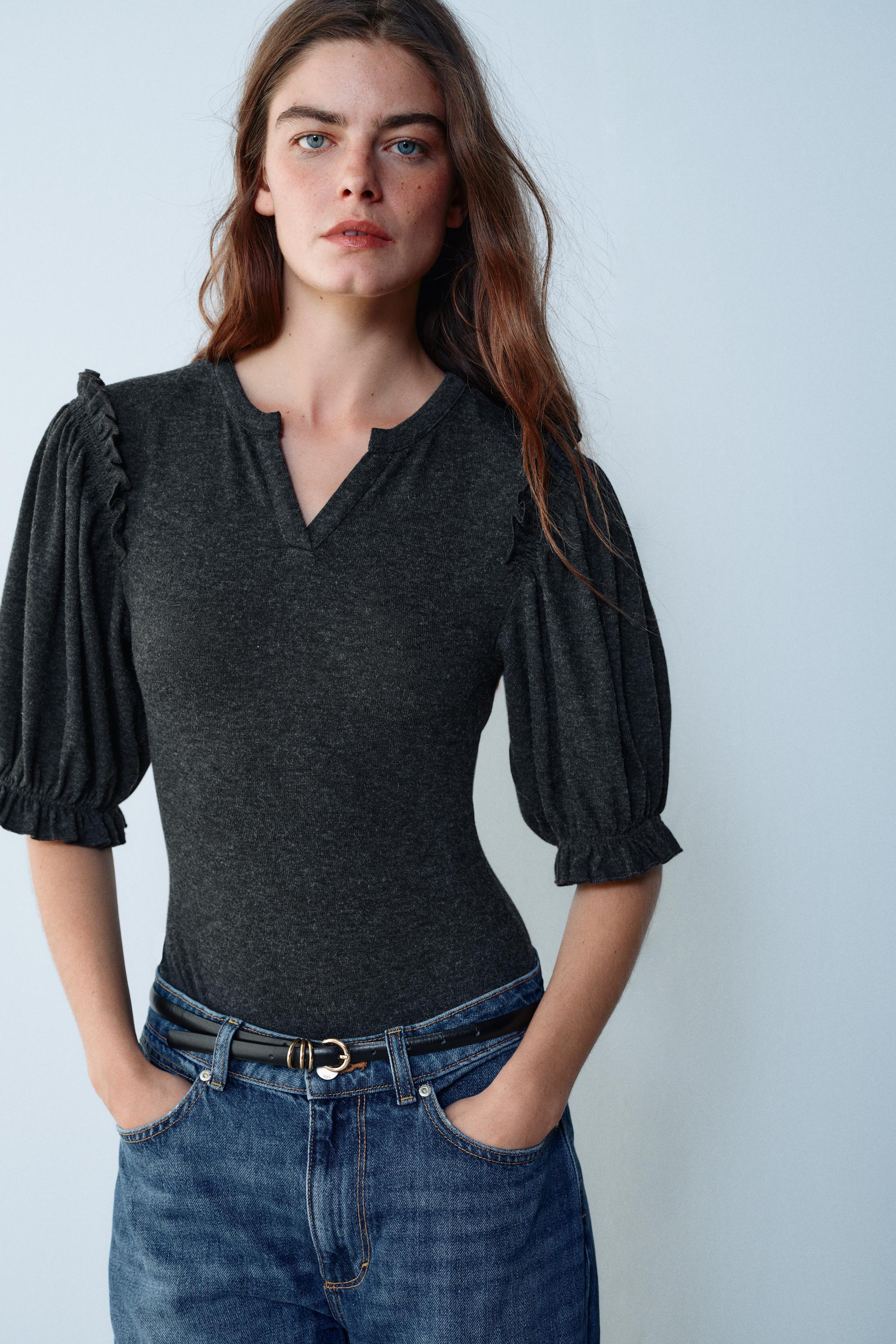 Ruffle Bodysuit by Zara
