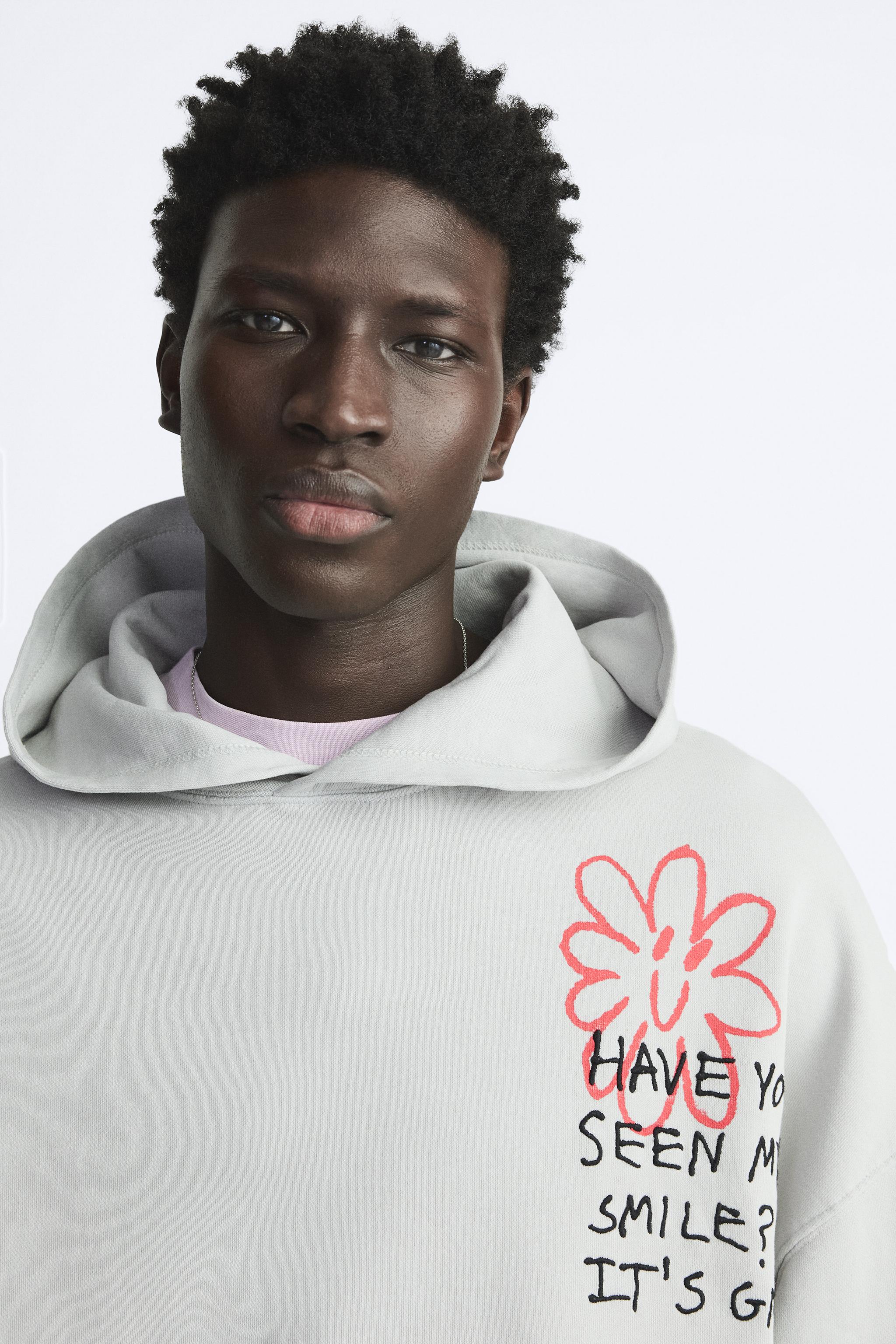 FLOWER HOODIE SWEATSHIRT X PEPO MORENO - Zara