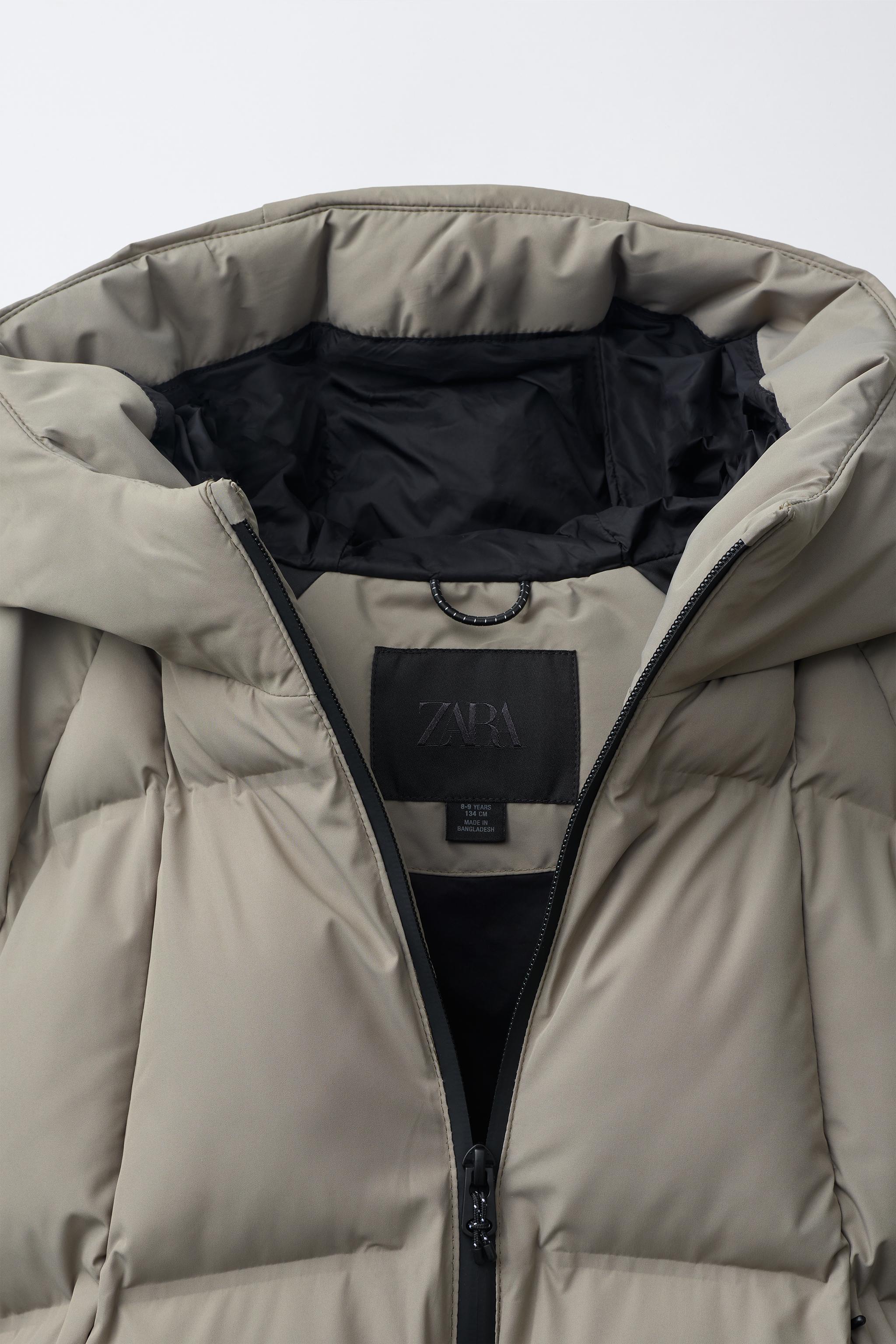 WATER REPELLENT PUFFER HOODIE JACKET