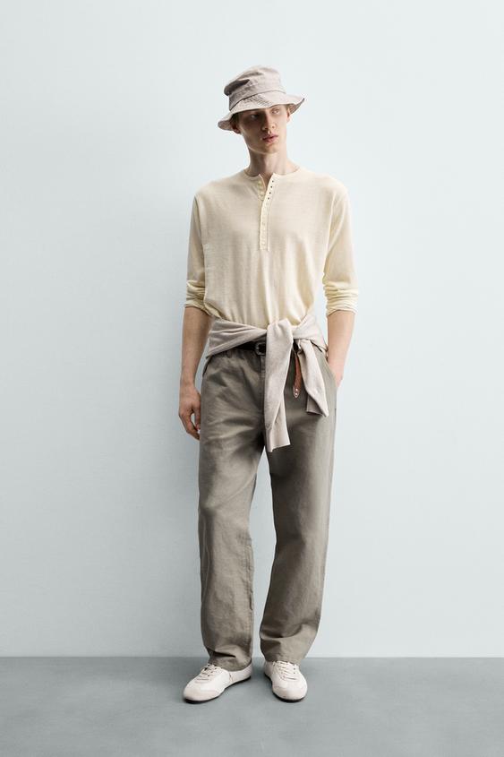 WOOL-COTTON HENLEY JUMPER from Zara - $99.90