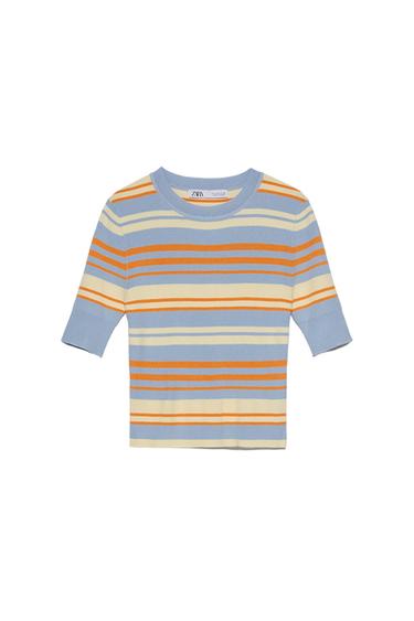 STRIPED KNIT TOP