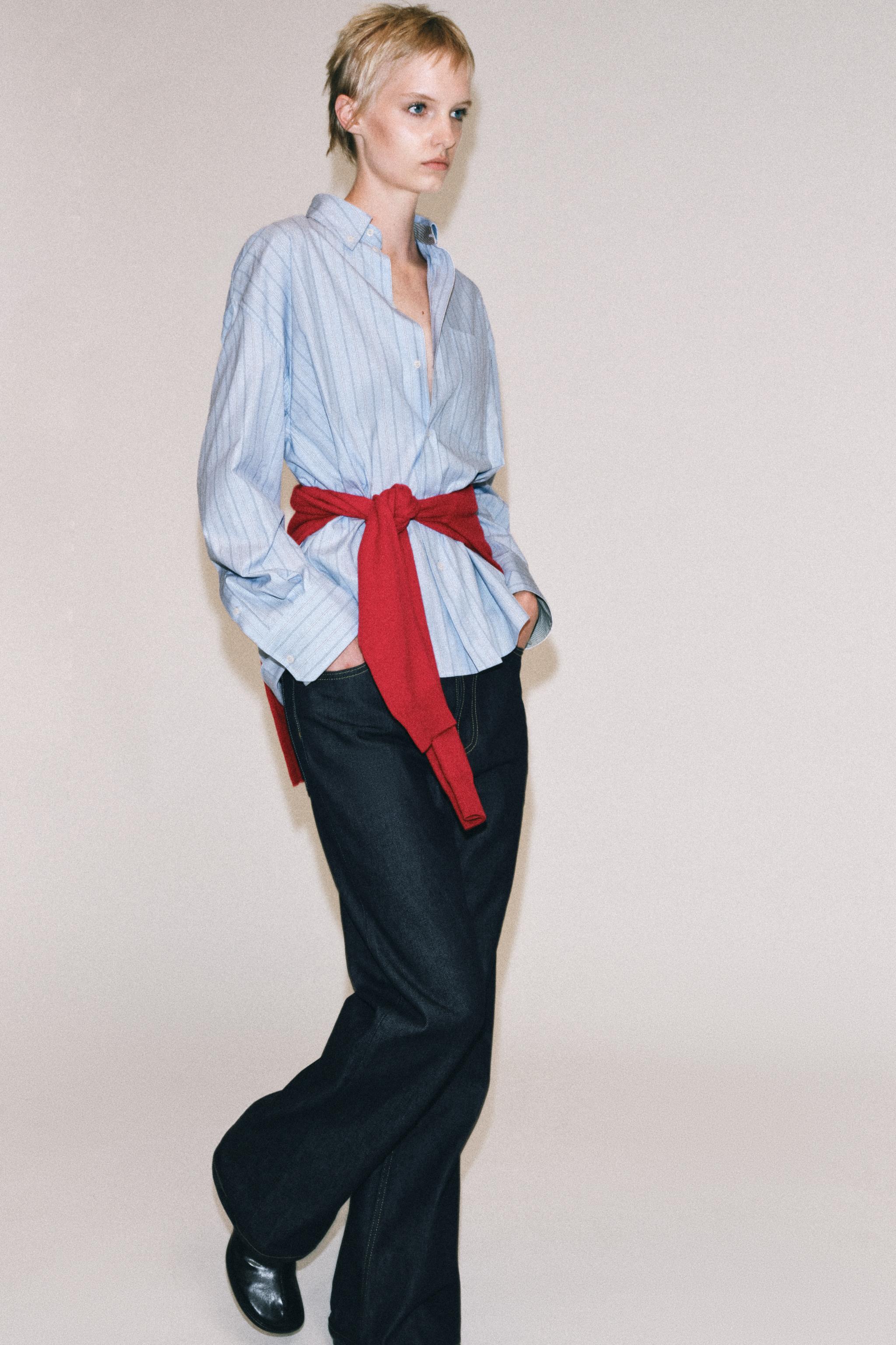 STRIPED OXFORD SHIRT ZW COLLECTION