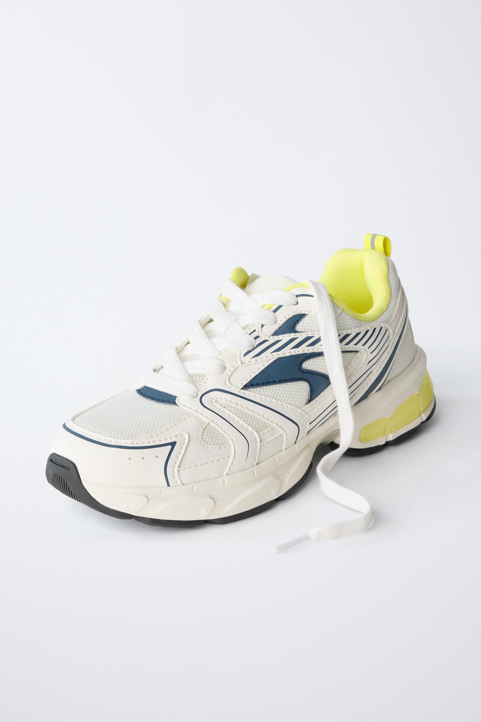 Детские кроссовки Zara NEON SNEAKERS — фото 3