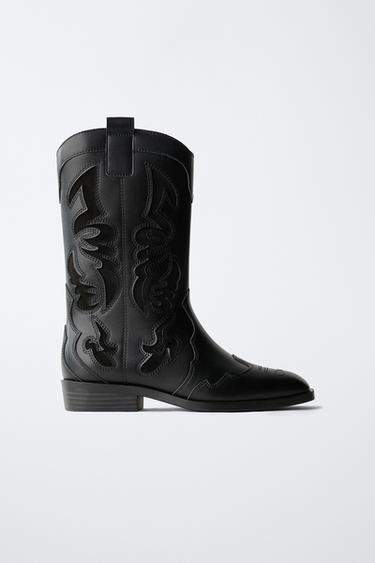 BOTA COW BOY - Negro de Zara