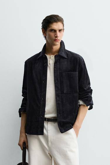 ΚΟΤΛΕ OVERSHIRT RELAXED FIT - Μαύρο του Zara