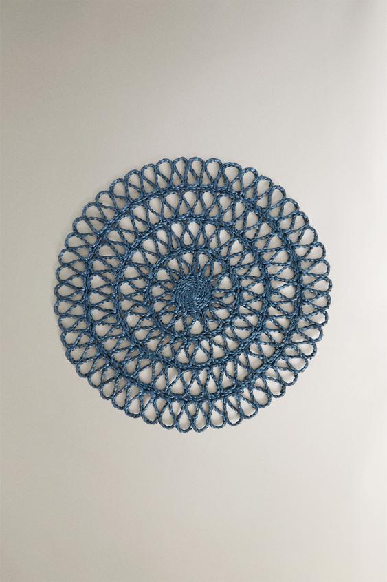 JUTE PLACEMAT Blue ZARA Ireland
