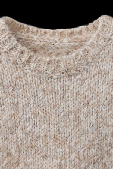 Zara KNIT VEST - Tan marl