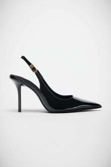 TALONS BOUCLE MÉTALLIQUE - Noir de Zara
