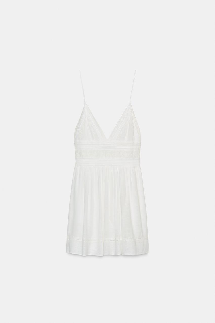 knee length dresses for ladies Zara Rose Crochet Mini Dress main image 1