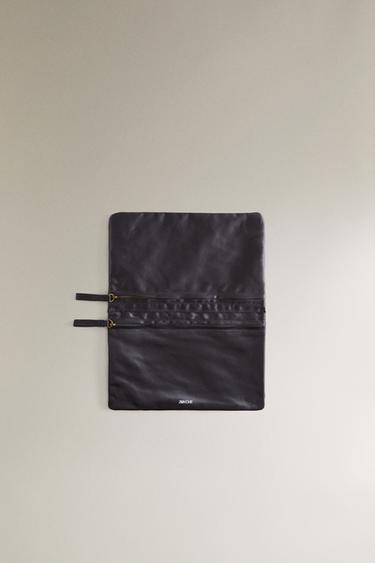 SATEEN OBJECT HOLDER WASH BAG - Navy Blue by Zara - Image 3