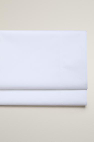 Zara PERCALE COTTON FLAT SHEET (500 THREAD COUNT) - White - Image 0