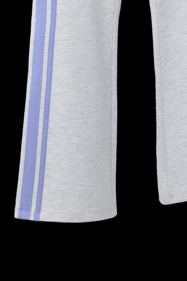 FLARE LEGGINGS WITH SIDE STRIPES - Grey marl by Zara