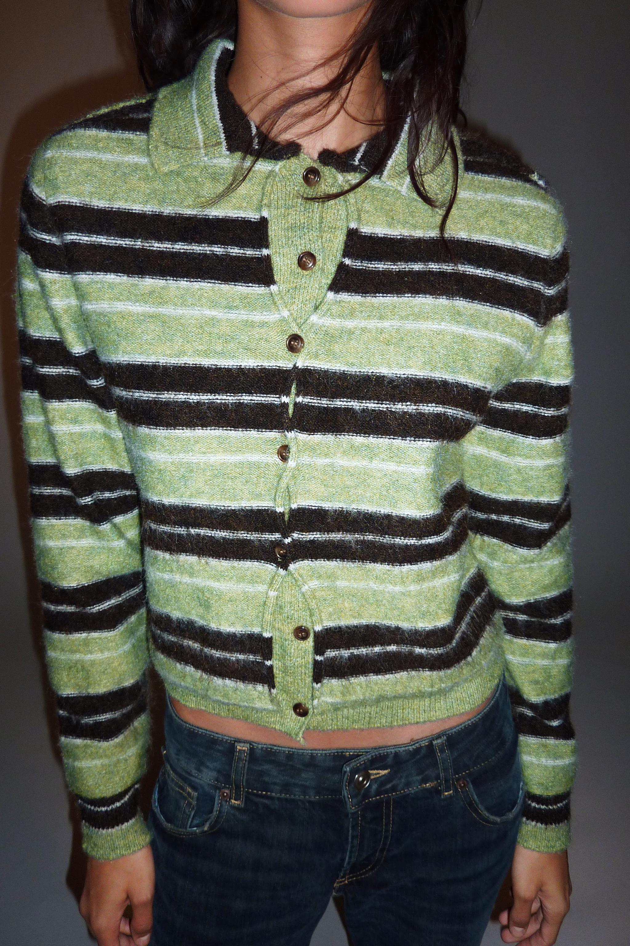 VESTE EN MAILLE RAYURES