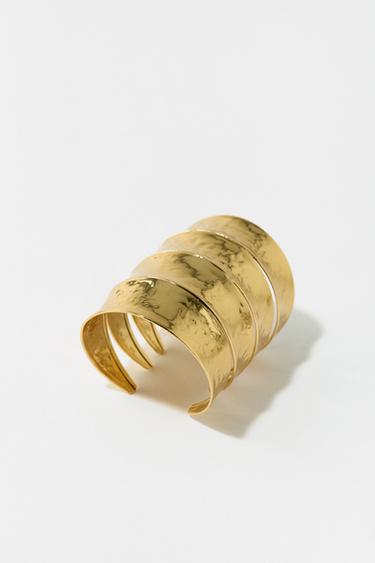 ROW CUFF BRACELET - Golden by Zara