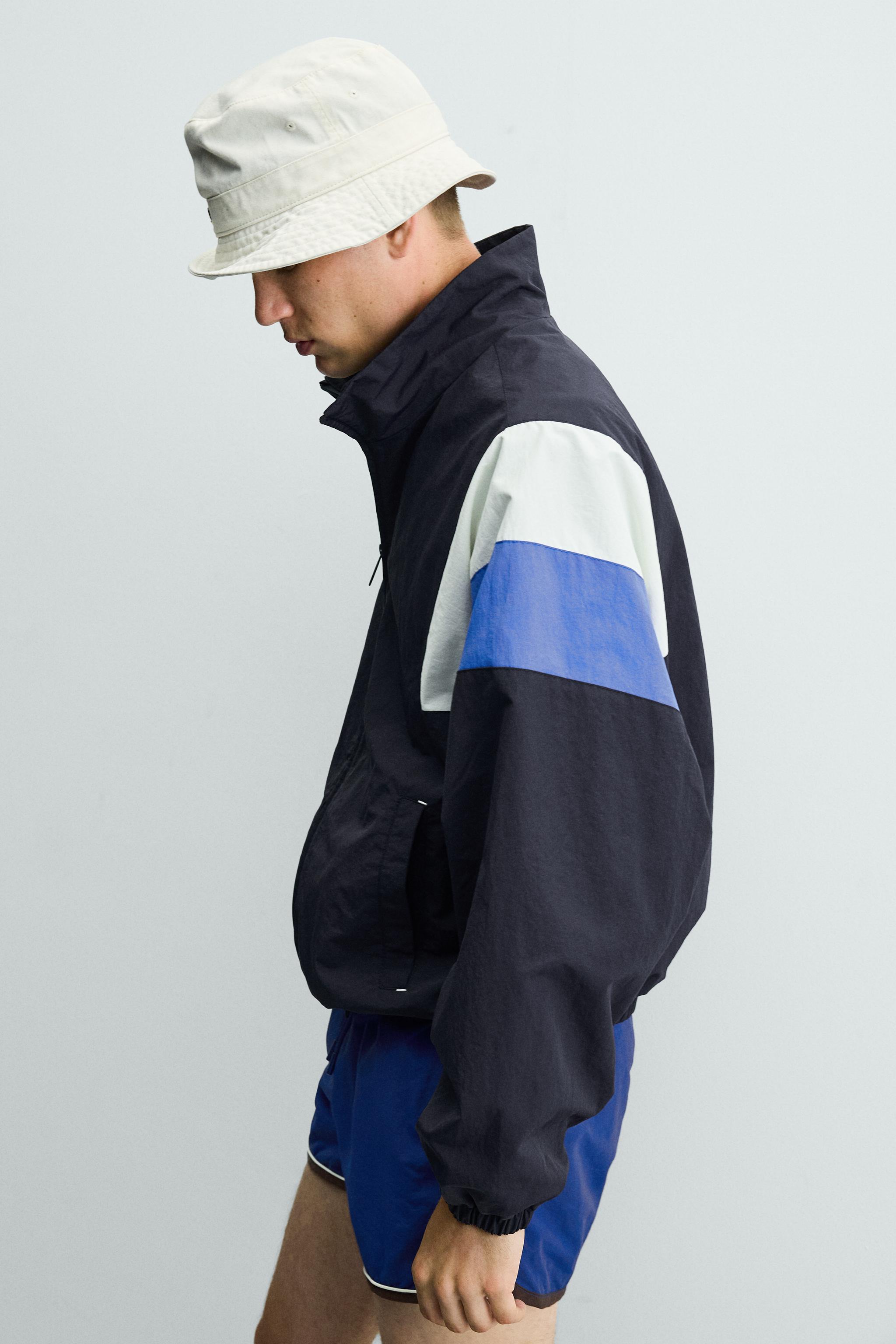 VESTE TECHNIQUE COLOR BLOCK RÉTRO