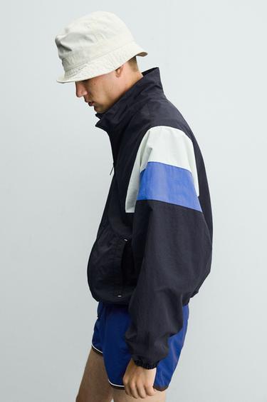 VESTE TECHNIQUE COLOR BLOCK RÉTRO - Bleu marine de Zara - Image 5