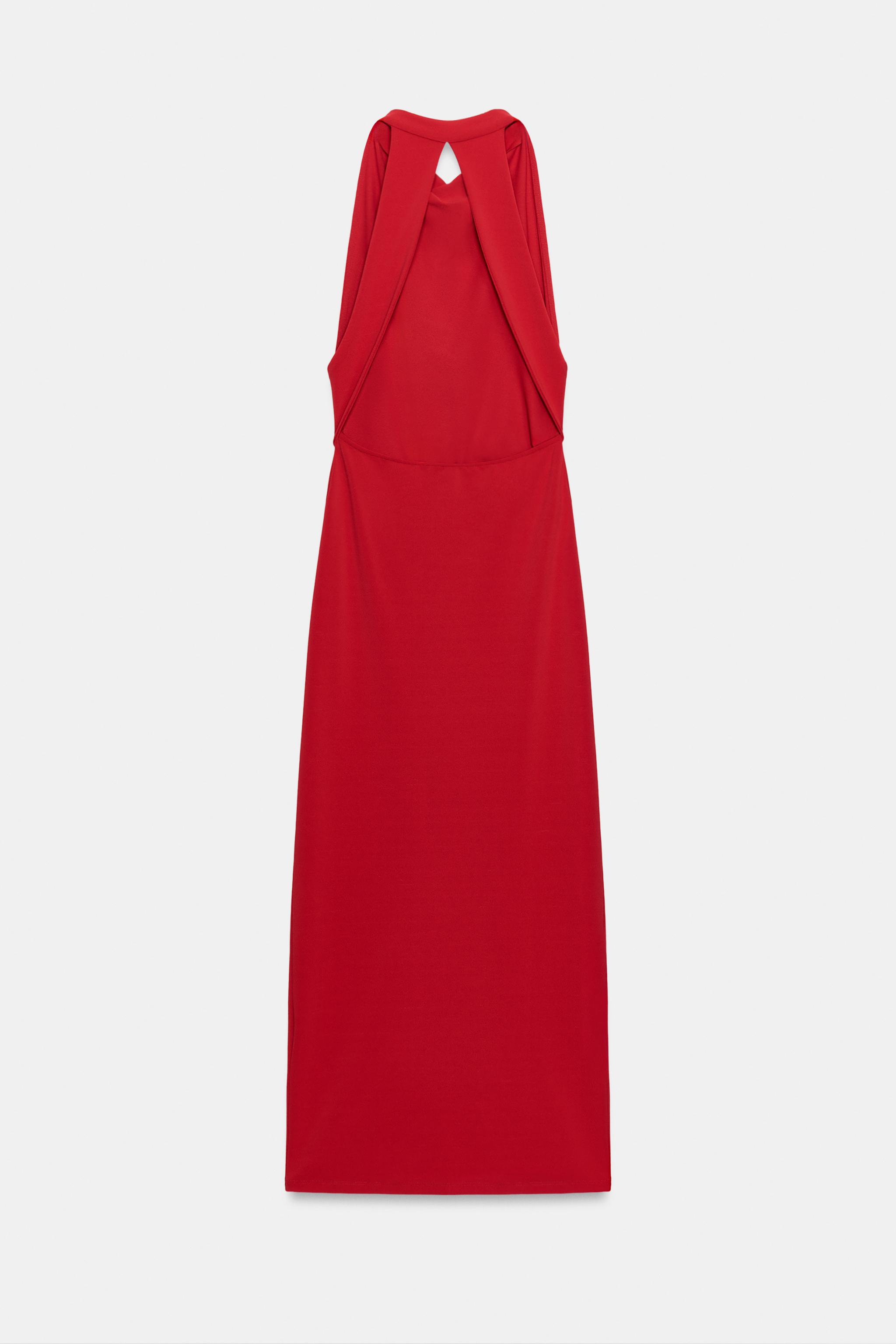 LONG HALTER DRESS