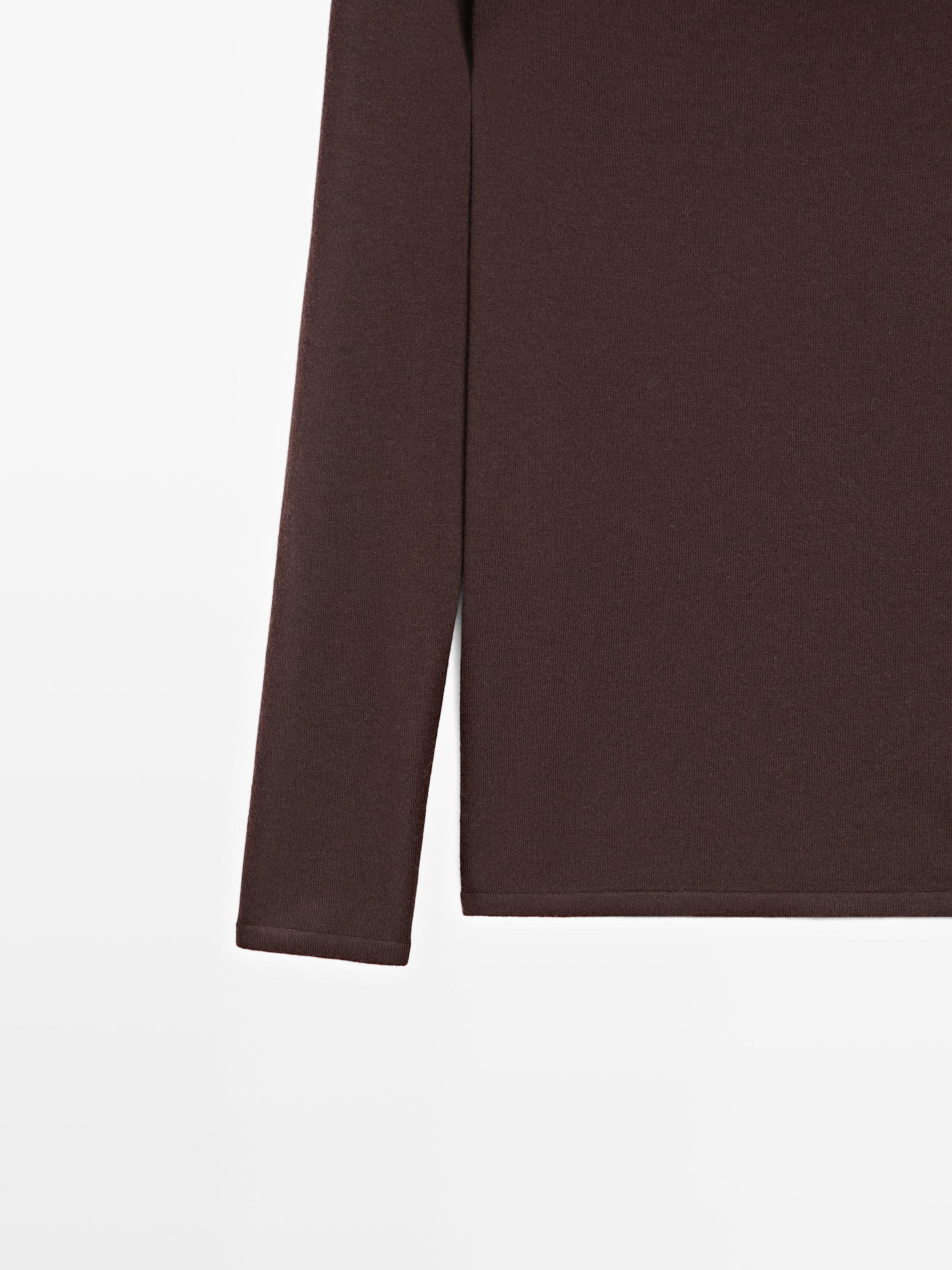 Pull épaules dénudées en maille de laine mélangée