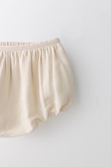 LIMITED EDITION COTTON LINEN BRIEFS - Light ecru by Zara