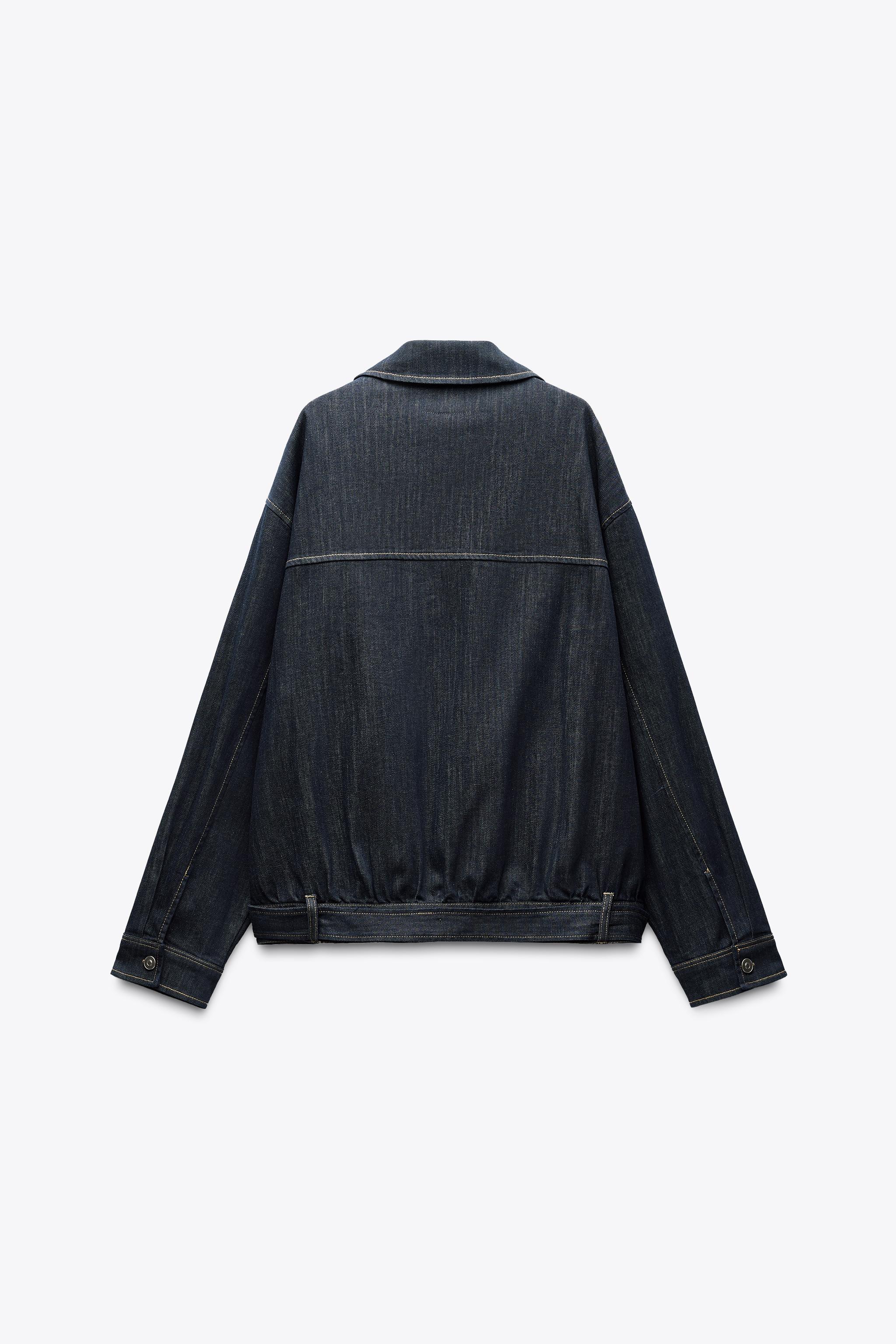 VESTE EN JEAN TRF AVEC CEINTURE