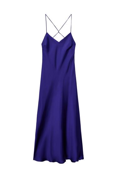 SATIN MIDI DRESS
