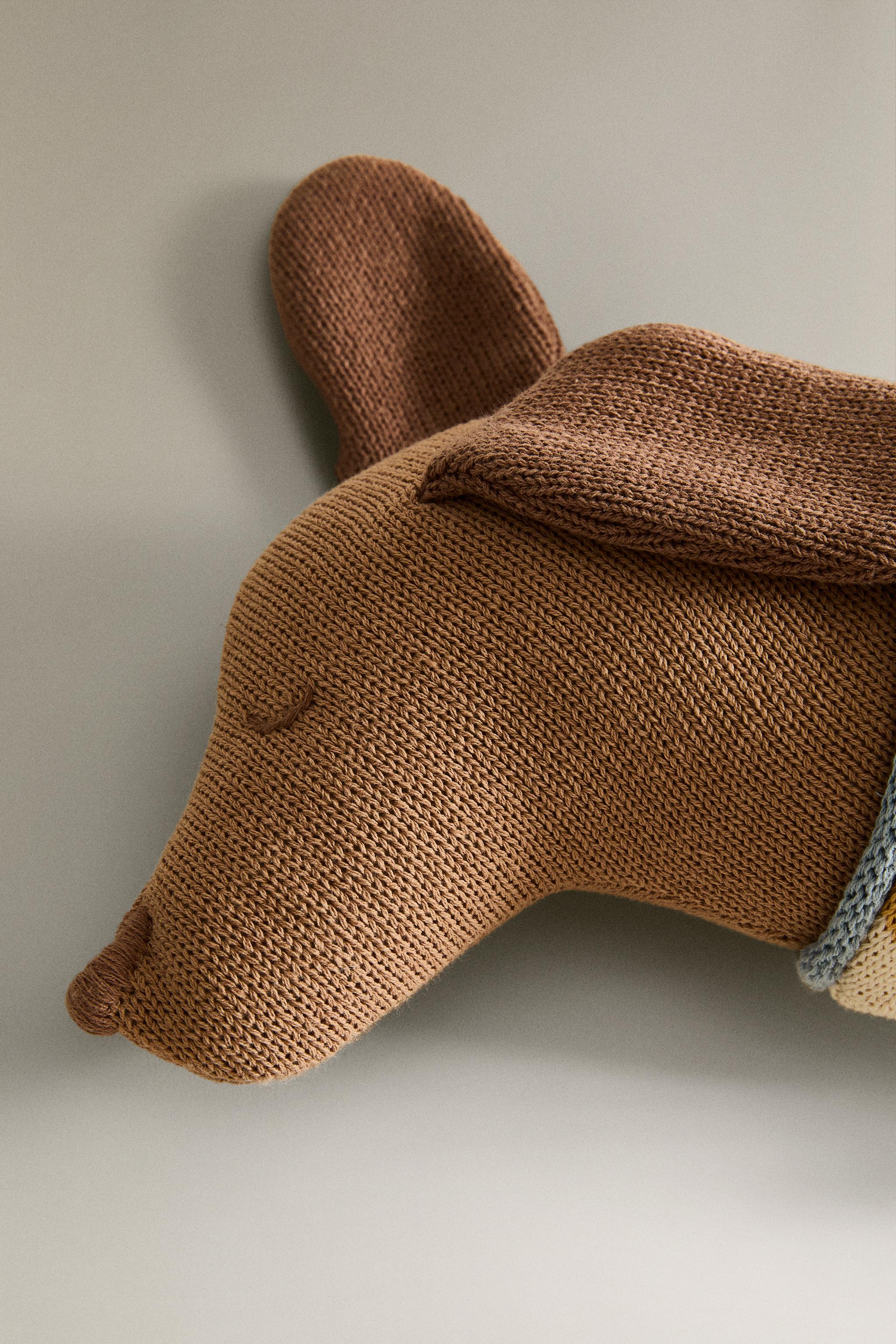 Zara KIDS’ KNITTED DOG CUSHION — фото 4