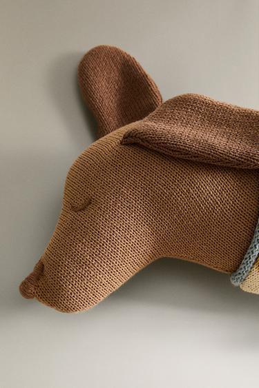 COUSSIN ENFANT CHIEN TRICOTÉ - Multicolore de Zara - Image 3