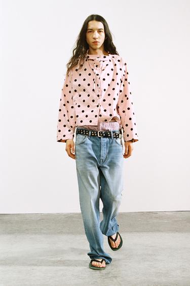 جاكيت منقط - وردي فاتح by Zara