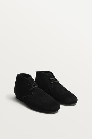LEATHER VIBRAM® SOLE BOOTS AARON LEVINE X ZARA - Black by Zara