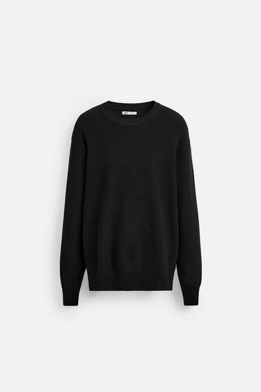 PURL KNIT SWEATER - Black by Zara