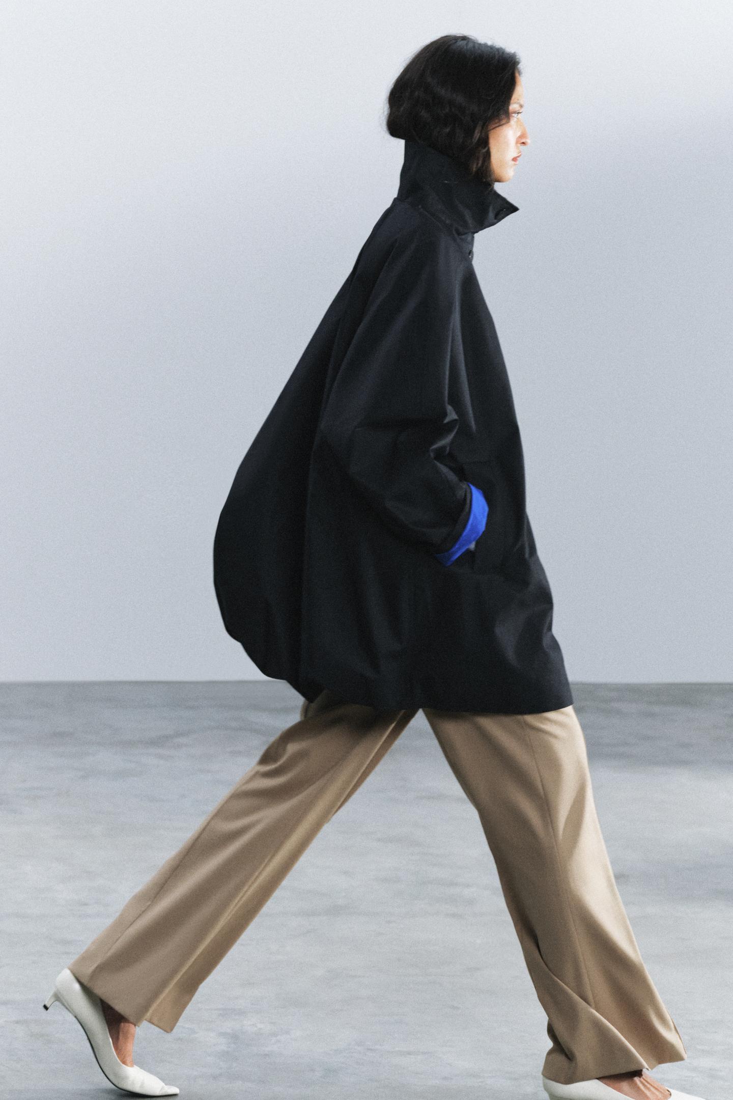 Женская куртка Zara ZW Collection Water-Repellent Balloon, цвет: Чёрный — фото 5