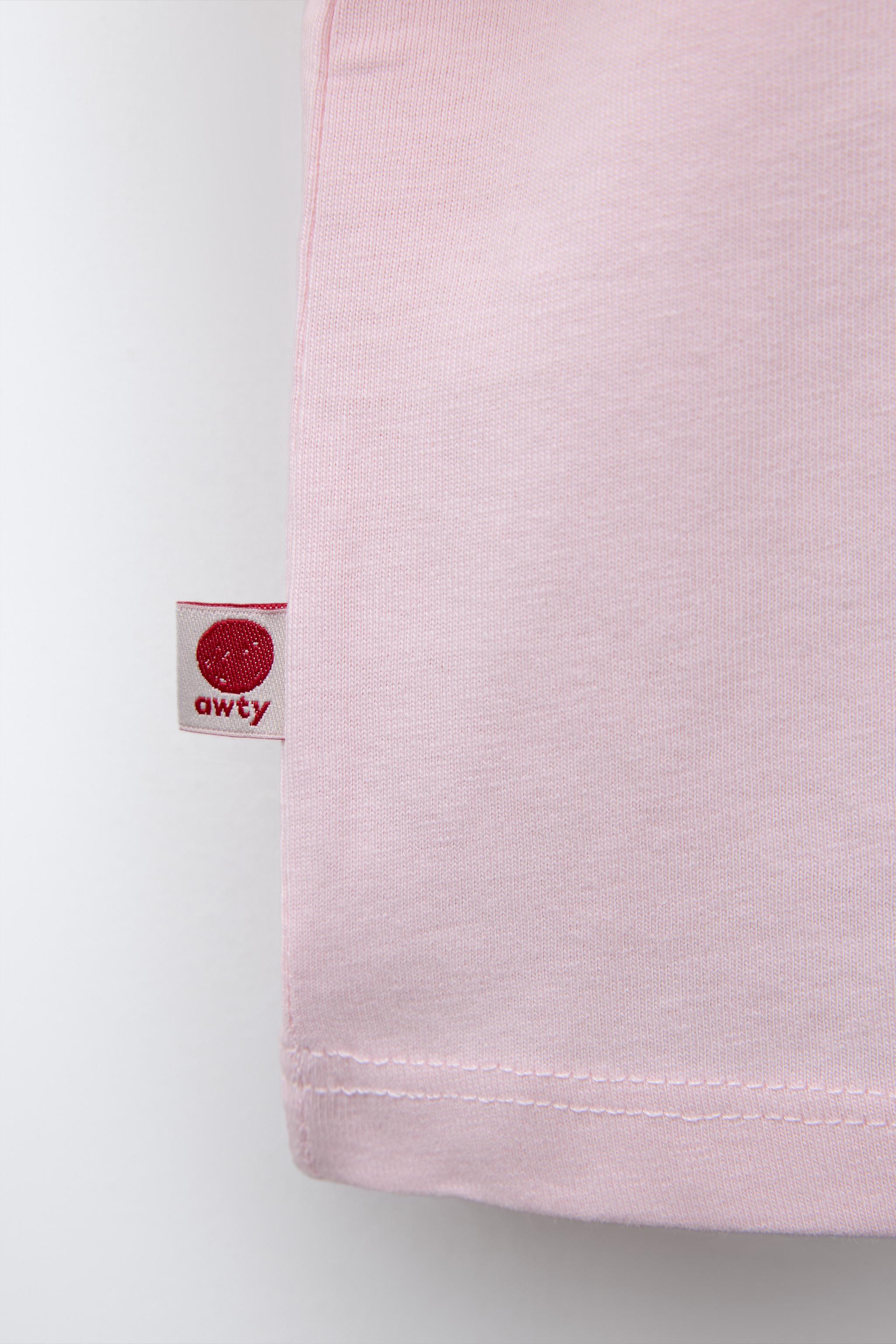 TEXT AND FLORAL PRINT T-SHIRT