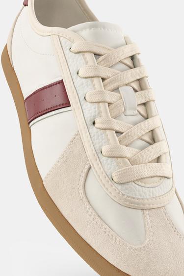 ZAPATILLAS DEPORTIVAS - Rojo Burgundy de Zara - Imagen 0