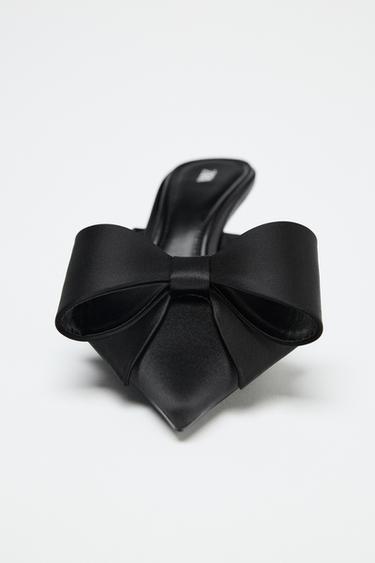 MULE TACÓN LAZO - Negro de Zara