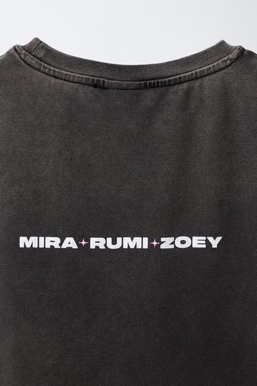 KPOP DEMON HUNTERS™ NETFLIX © PRINTED T-SHIRT - Anthracite grey by Zara - Image 3