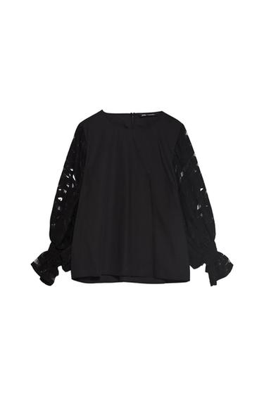 ORGANZA SLEEVE TOP