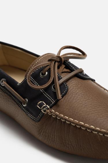CASUAL LEATHER LOAFERS - Multicoloured by Zara - Image 3