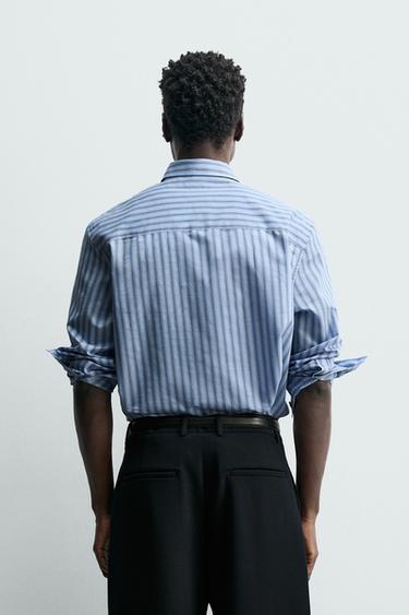CHEMISE RELAXED FIT À RAYURES - 981 de Zara - Image 2