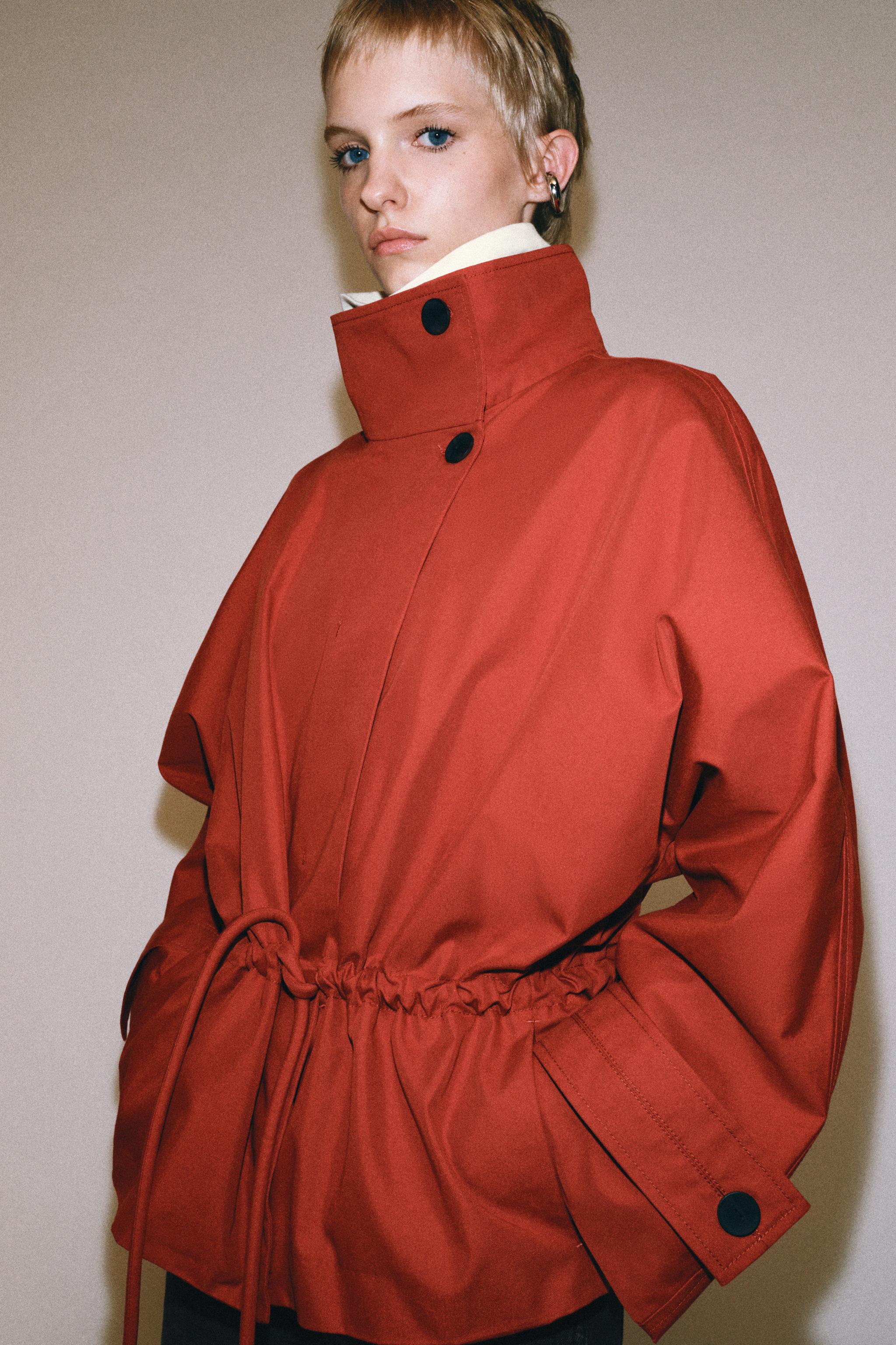 OVERSIZED SHORT TRENCH COAT ZW COLLECTION